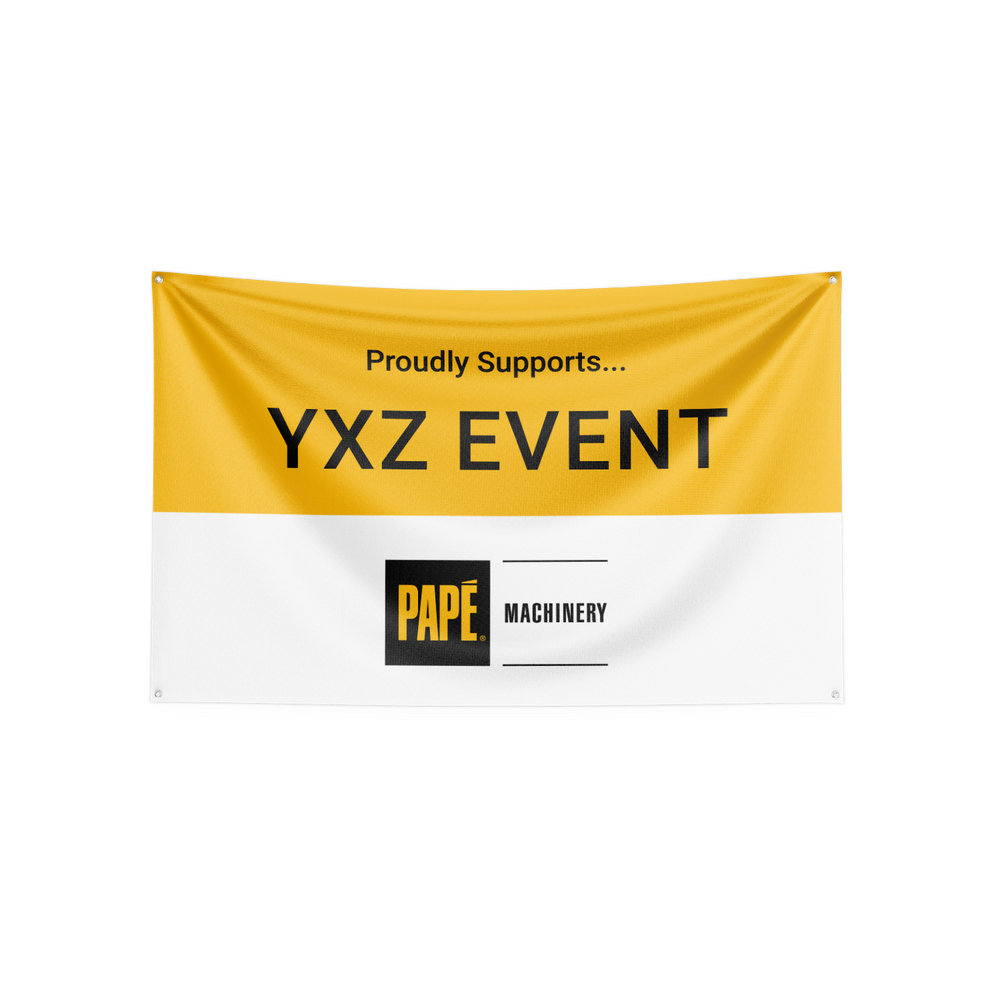 
            
                Load image into Gallery viewer, Banner - Yellow/White - Proudly Sponsors- OpCo/Event
            
        