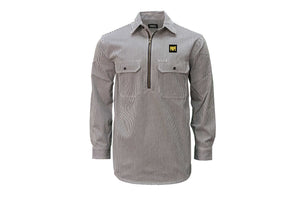 
            
                Load image into Gallery viewer, Key Long Sleeve Zip Front Logger Shirt
            
        