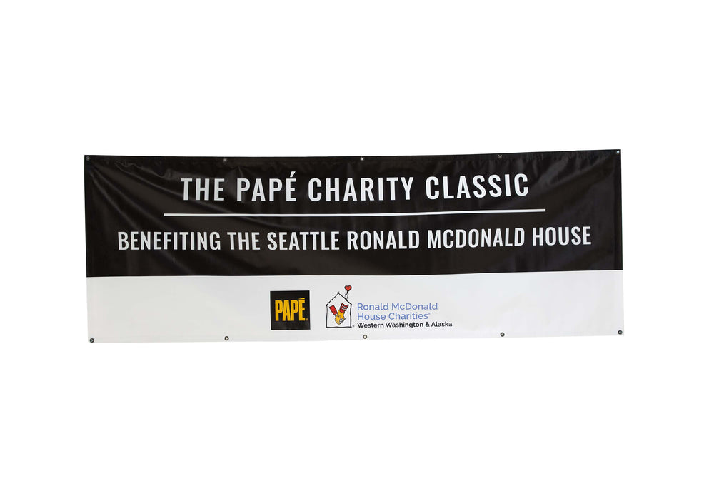 8' x 3' Banner - Papé Charity Classic **RENT**