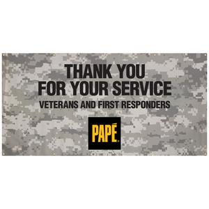 8' x 5' Banner - Thank You for Your Service **RENT**