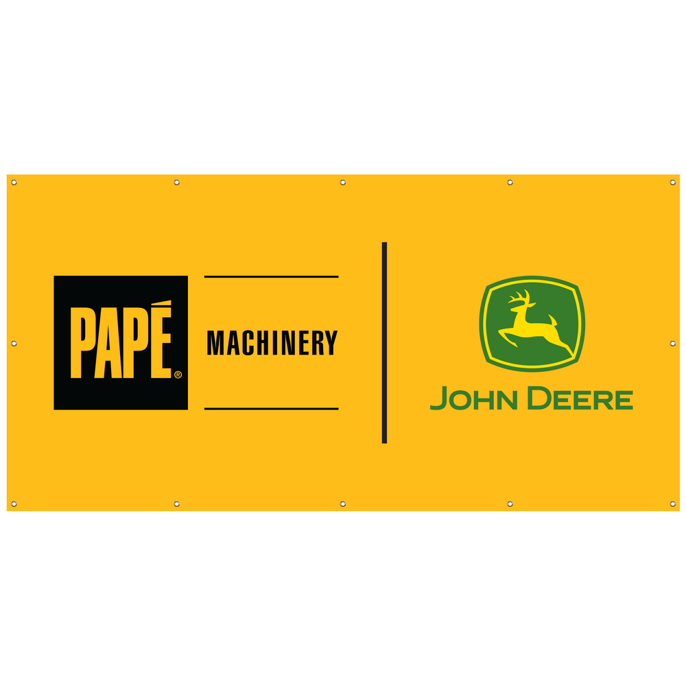 
            
                Load image into Gallery viewer, 8&amp;#39; x 4&amp;#39; Banner - Papé Machinery John Deere **RENT**
            
        